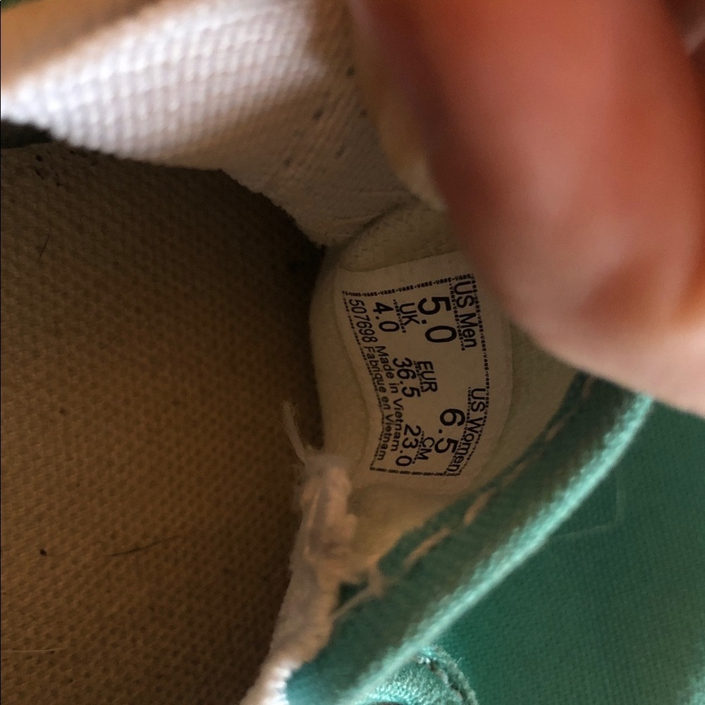 Women’s Teal Slip-On Sneakers size 6.5 Men’s 5 - Picture 16 of 16
